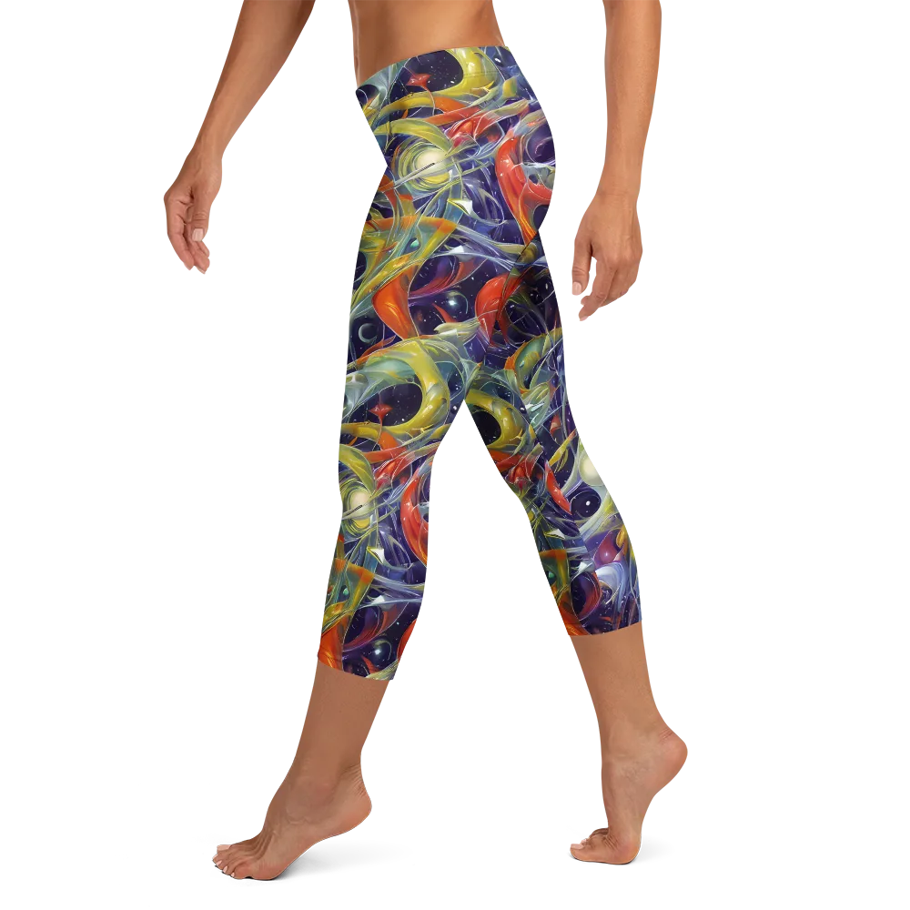 Cosmic Conservatory on Capri Leggings — Left