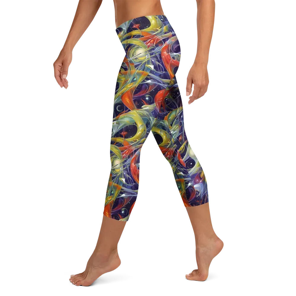 Cosmic Conservatory on Capri Leggings — Left