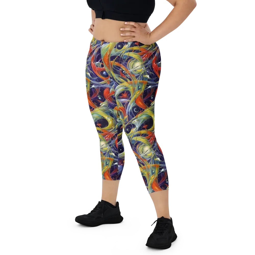Cosmic Conservatory on Capri Leggings — Front