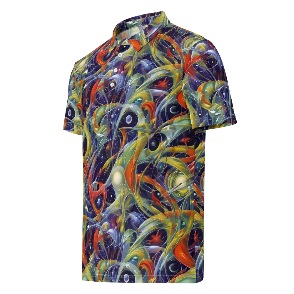Cosmic Conservatory on Men's Slim Fit Polo Shirt — Left Front
