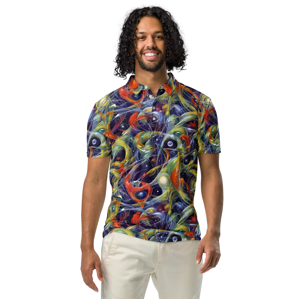 Cosmic Conservatory on Men's Slim Fit Polo Shirt — Front