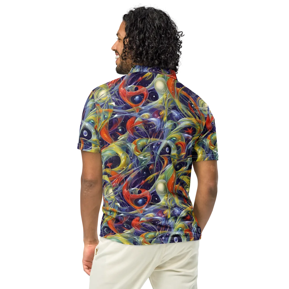 Cosmic Conservatory on Men's Slim Fit Polo Shirt — Back