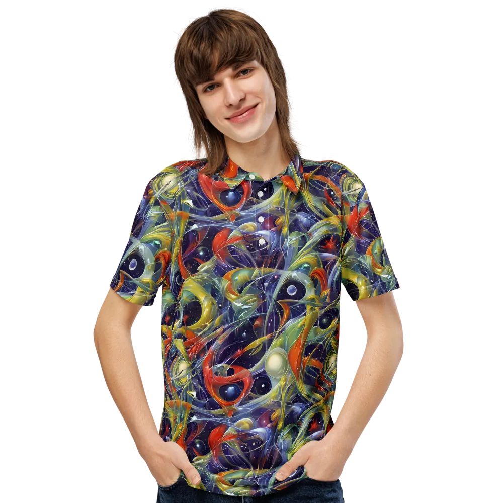 Cosmic Conservatory on Men's Slim Fit Polo Shirt — Front