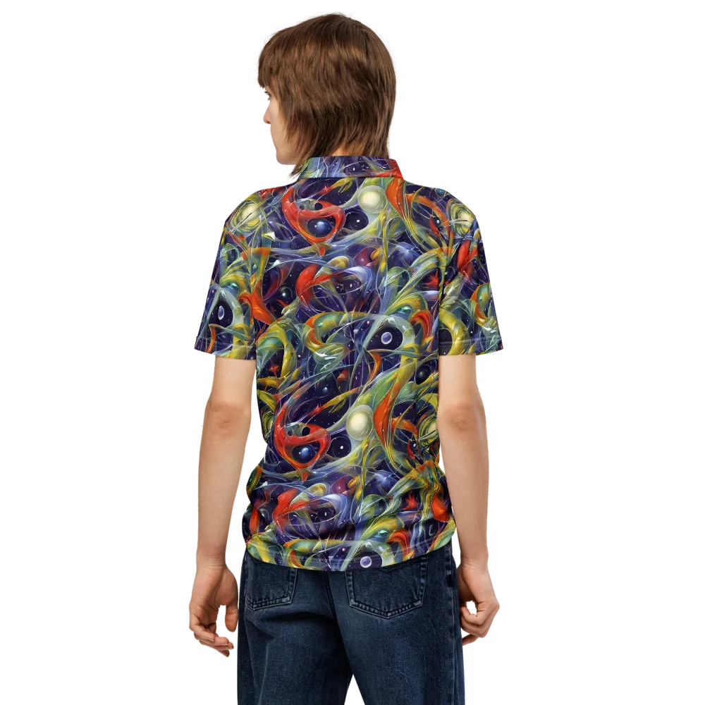 Cosmic Conservatory on Men's Slim Fit Polo Shirt — Back