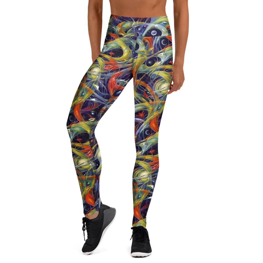 Cosmic Conservatory on Yoga Leggings — Front