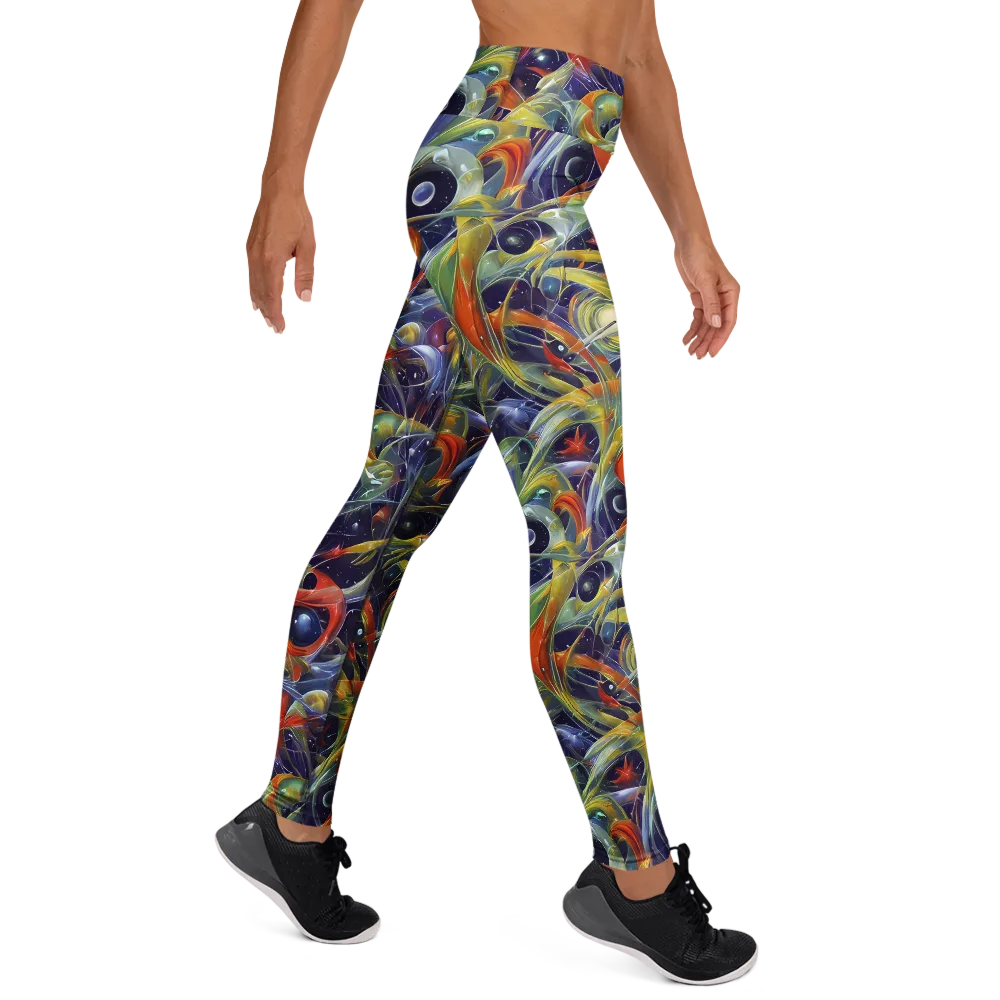 Cosmic Conservatory on Yoga Leggings — Right