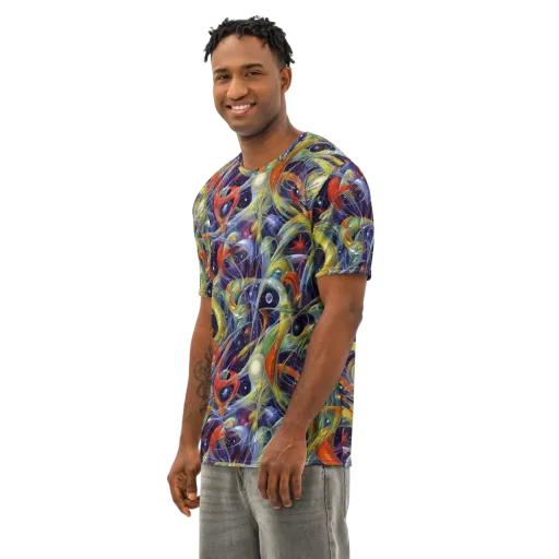 Cosmic Conservatory on a Men's Cotton Crew Neck T-Shirt