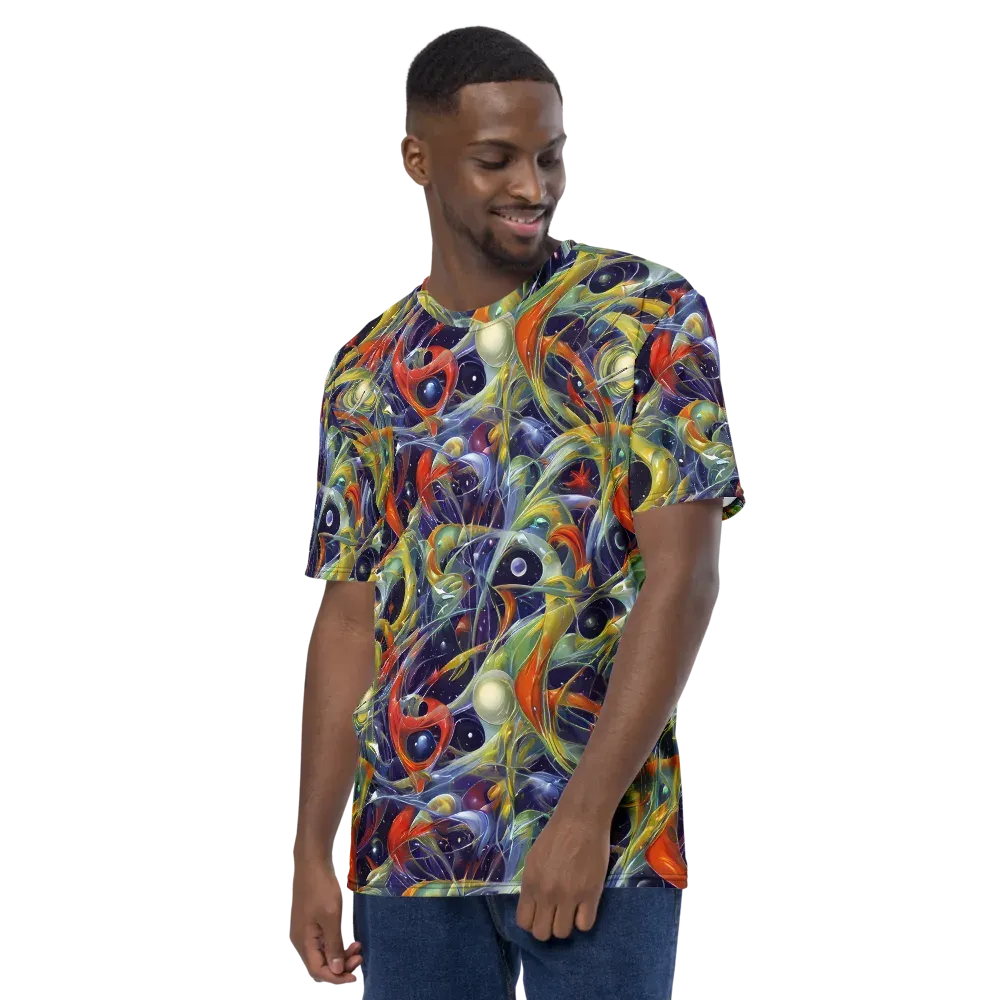 Cosmic Conservatory on Men's Crew Neck T-Shirt — Left