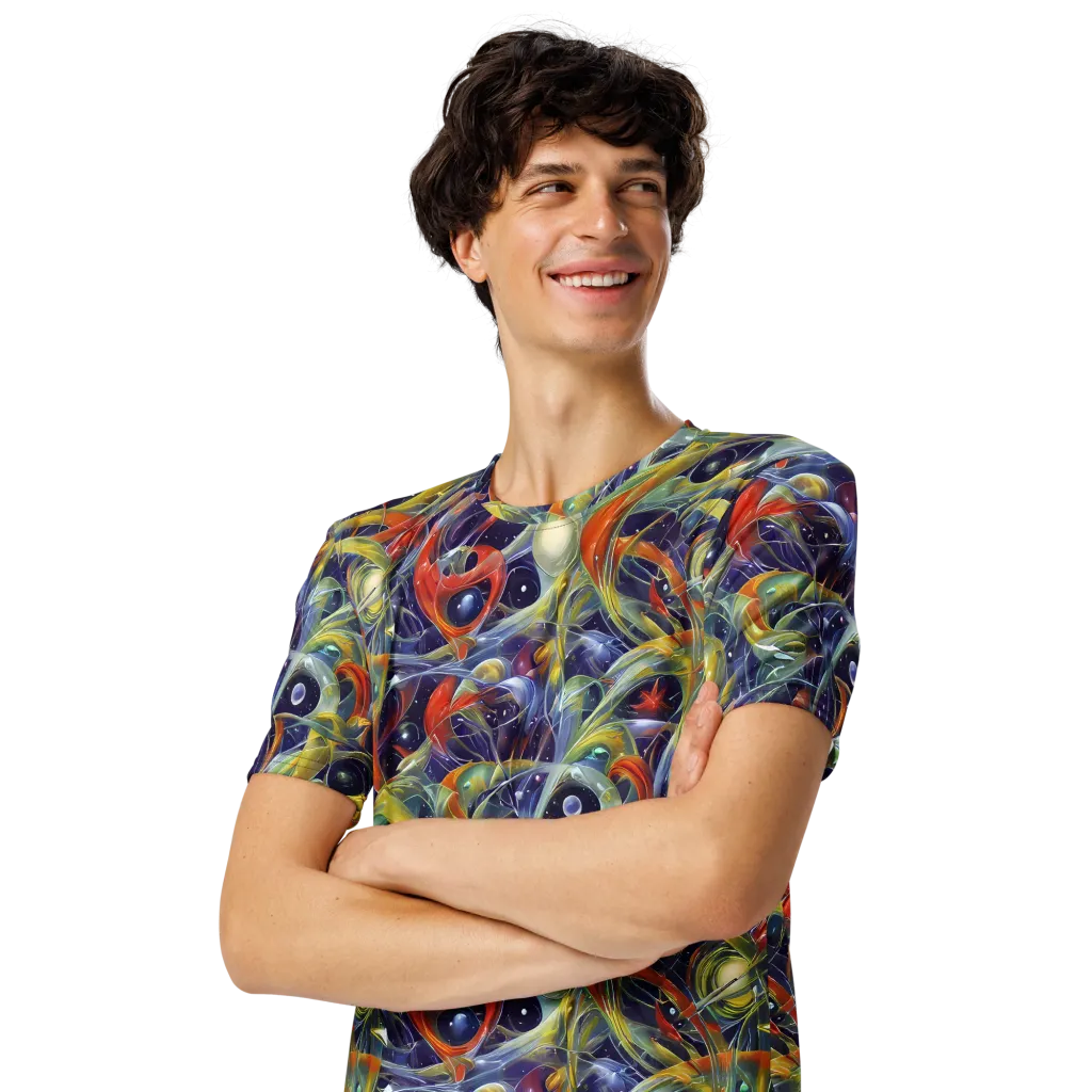 Cosmic Conservatory on Men's Crew Neck T-Shirt — Left Front