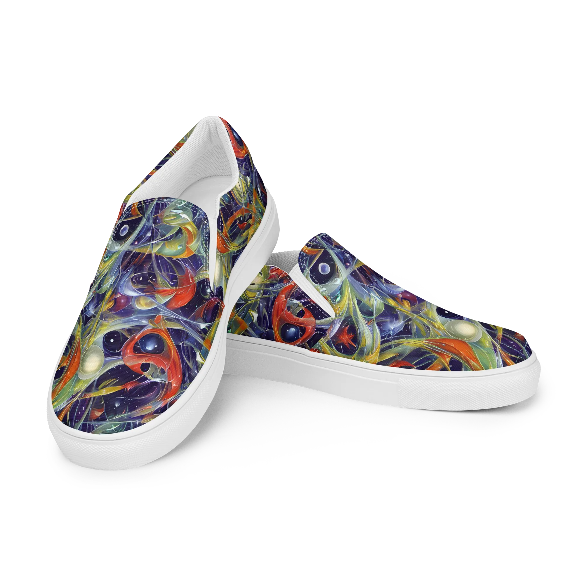 Cosmic Conservatory on Men's Slip-On Canvas Shoes — Left Front