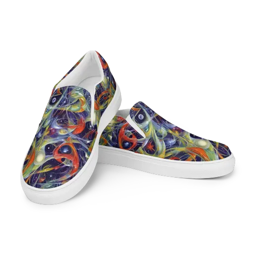 Cosmic Conservatory on a Men's Slip-On Canvas Shoes