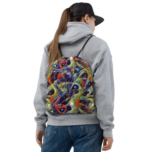 Cosmic Conservatory on a Drawstring Bag