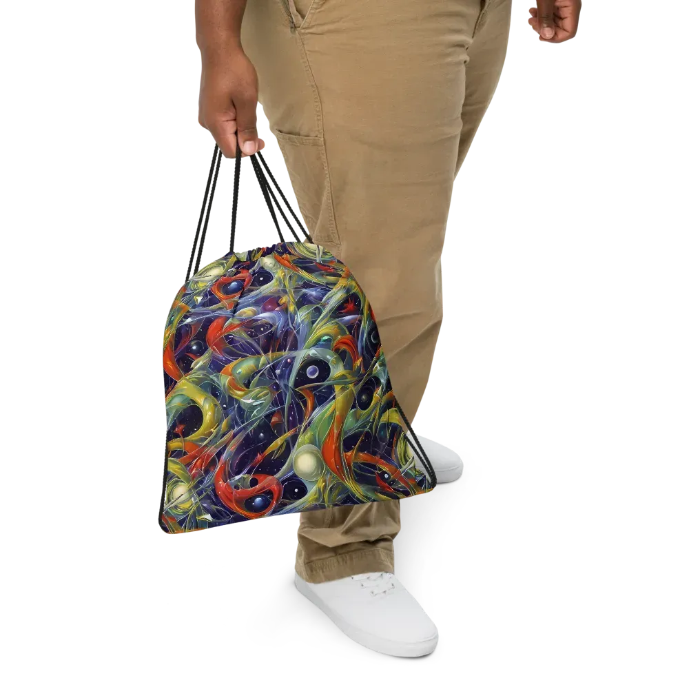 Cosmic Conservatory on Drawstring Bag — Front
