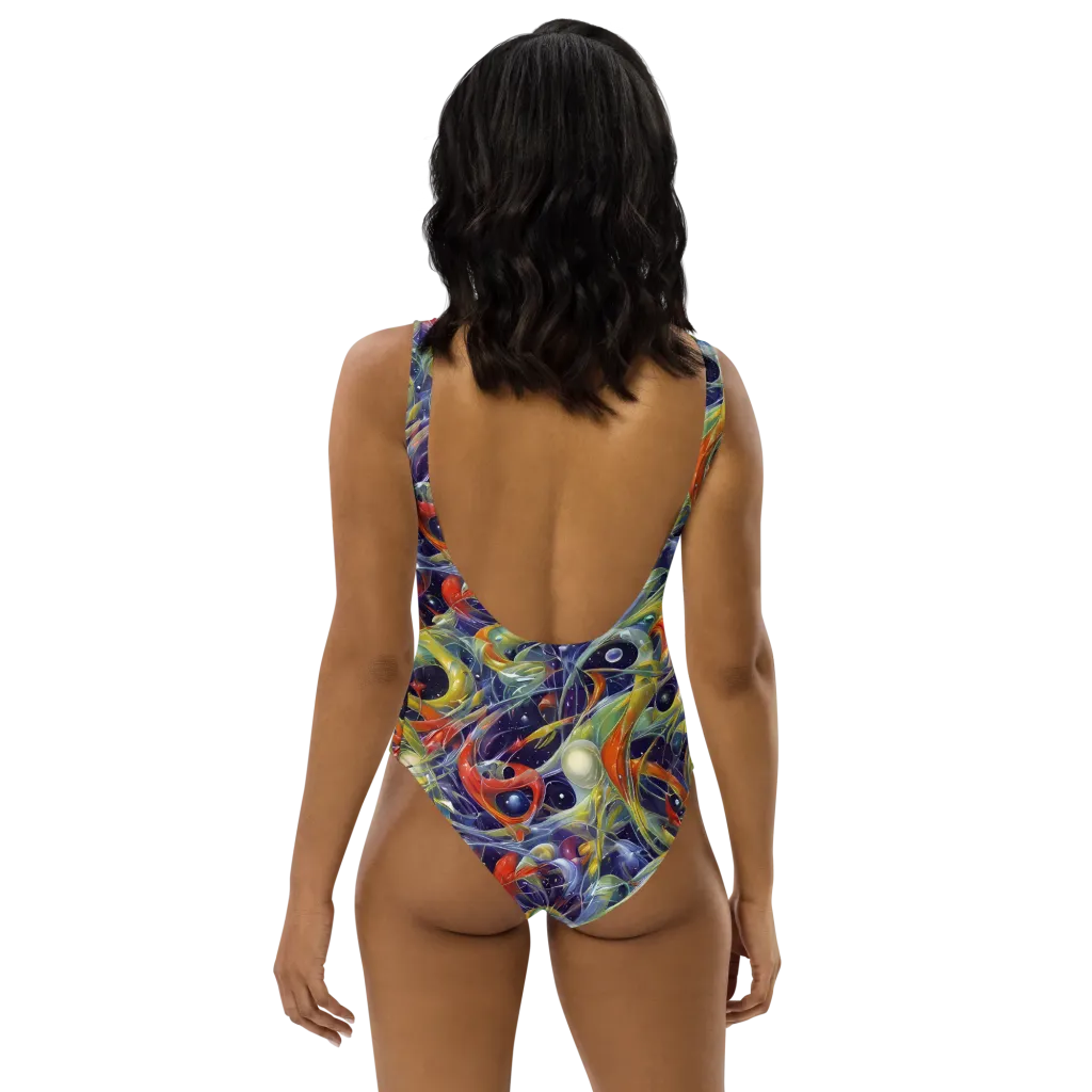 Cosmic Conservatory on One-Piece Swimsuit — Back