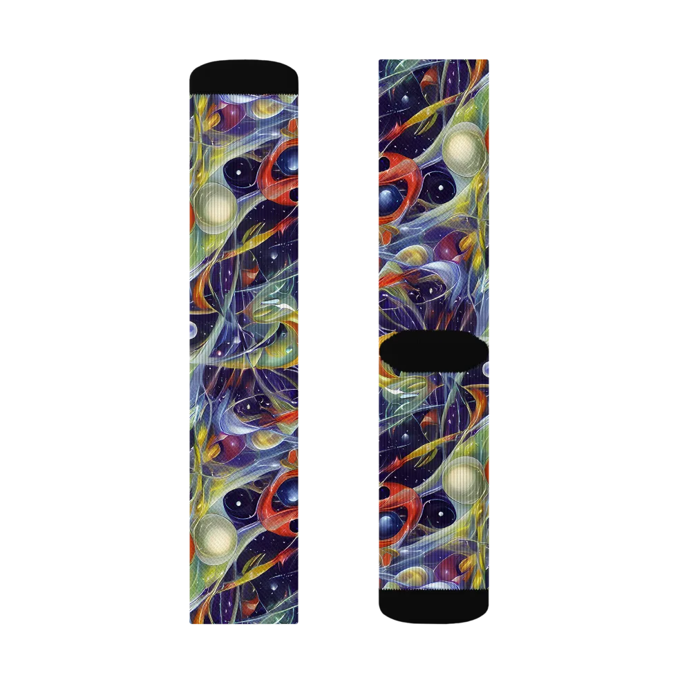 Cosmic Conservatory on Socks — Left Sock