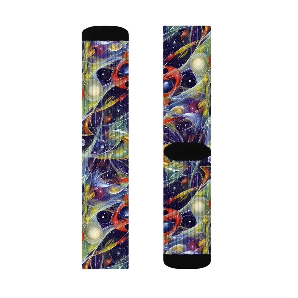 Cosmic Conservatory on Socks — Right Sock