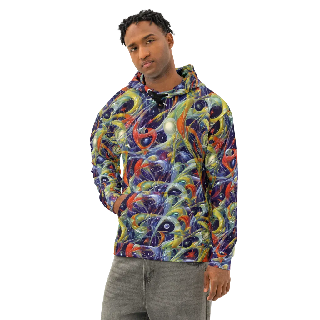 Cosmic Conservatory on Cotton Hoodie — Left Front