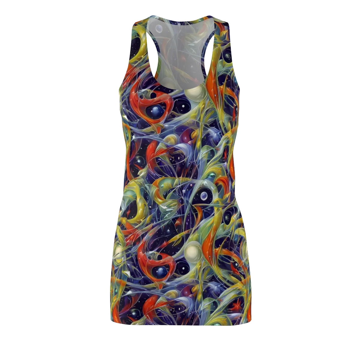Cosmic Conservatory on Racerback Dress — Front