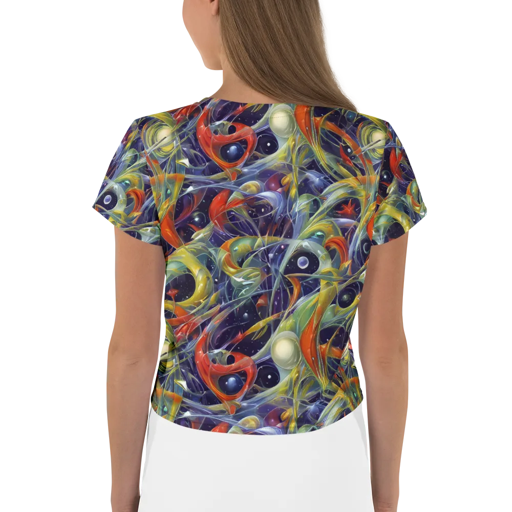 Cosmic Conservatory on Crop Tee — Back