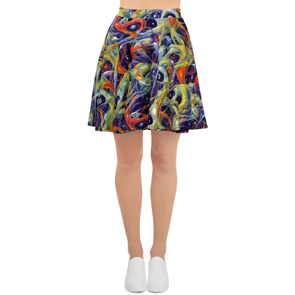 Cosmic Conservatory on Skater Skirt — Front