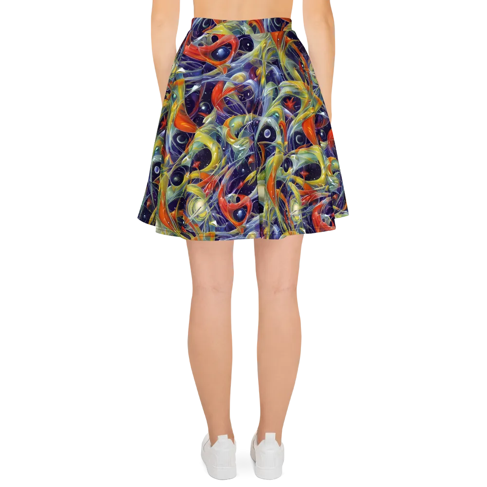 Cosmic Conservatory on Skater Skirt — Back