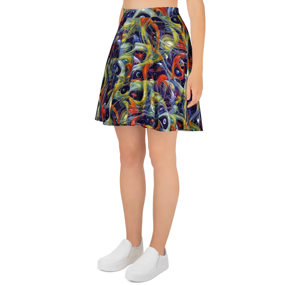Cosmic Conservatory on Skater Skirt — Left