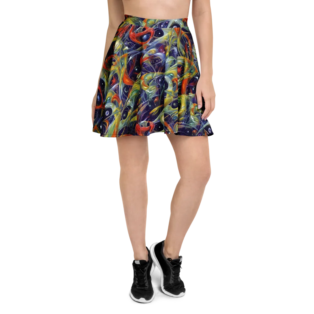 Cosmic Conservatory on Skater Skirt — Front