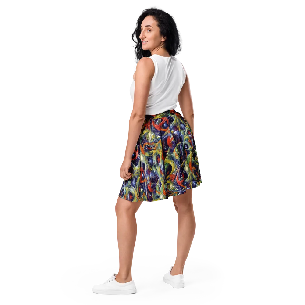 Cosmic Conservatory on Skater Skirt — Back