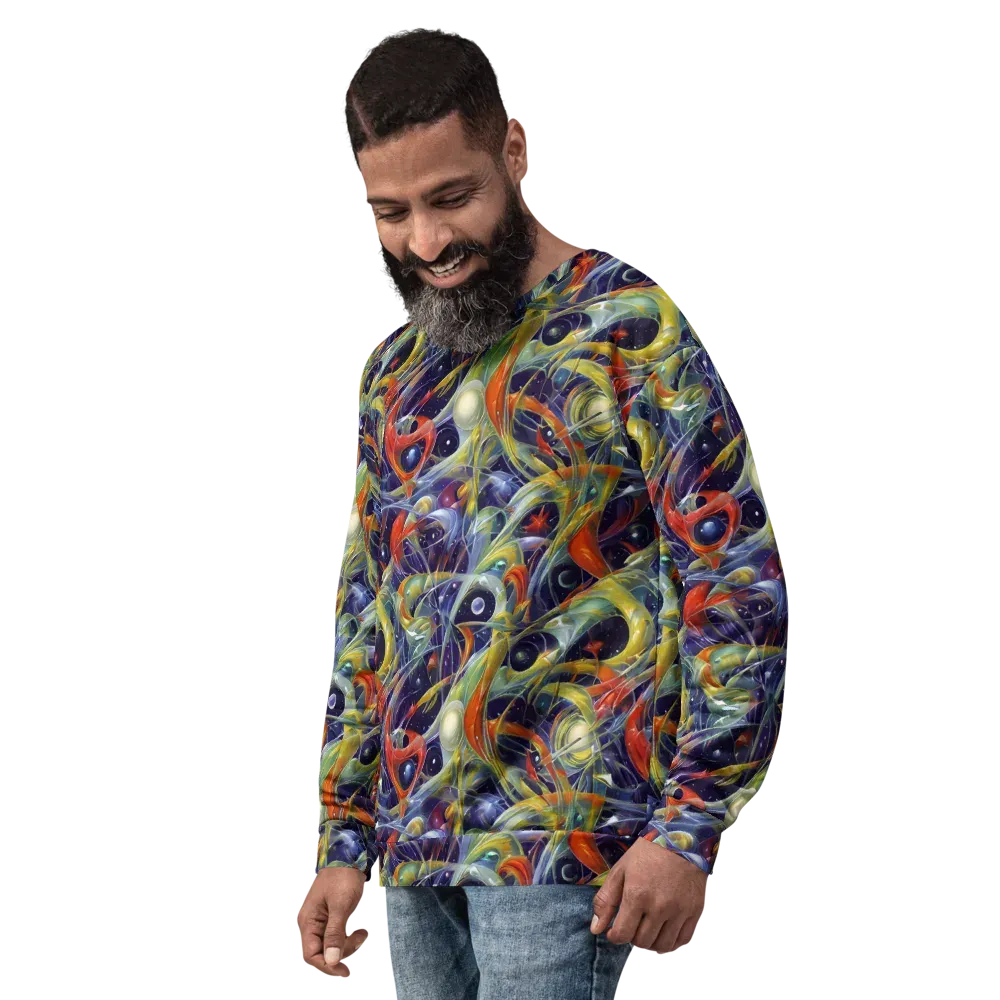 Cosmic Conservatory on Sweatshirt — Left Front