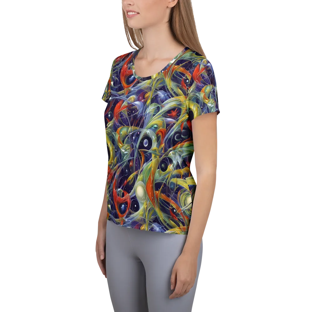 Cosmic Conservatory on Women's Athletic T-Shirt — Left