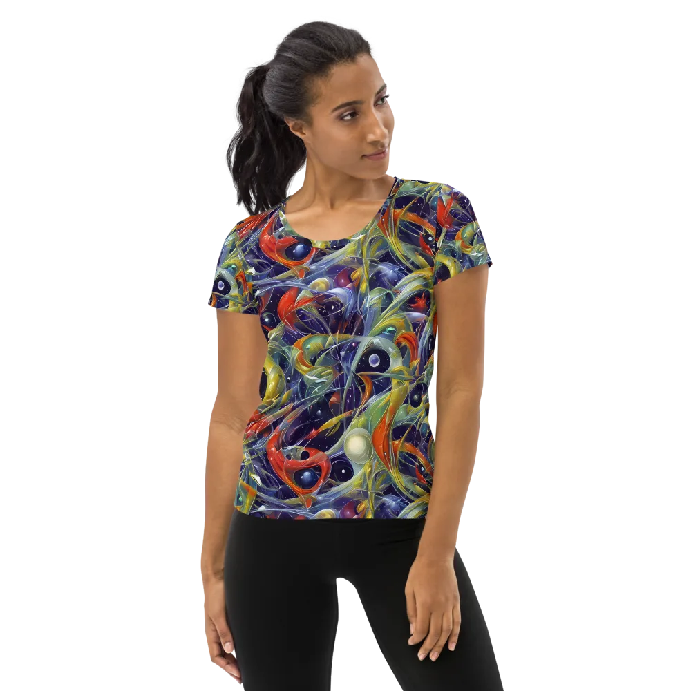 Cosmic Conservatory on Women's Athletic T-Shirt — Front
