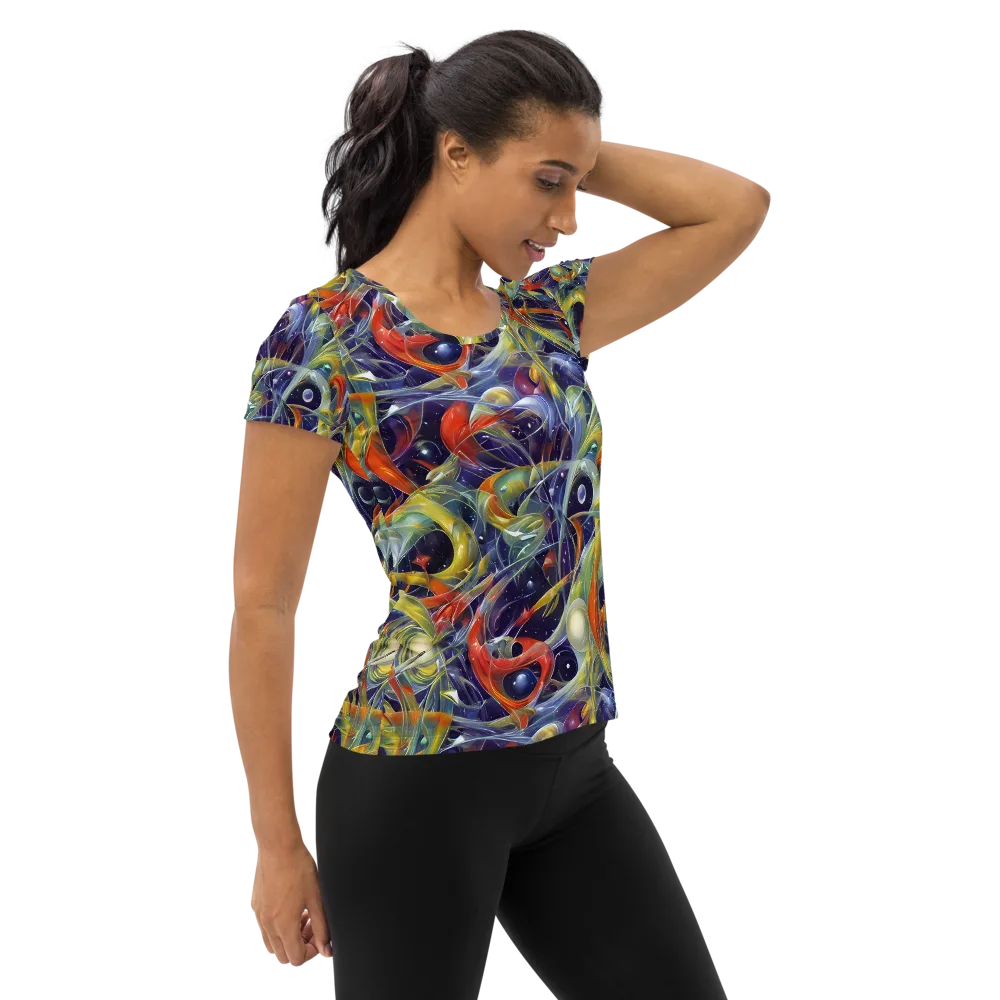 Cosmic Conservatory on Women's Athletic T-Shirt — Right
