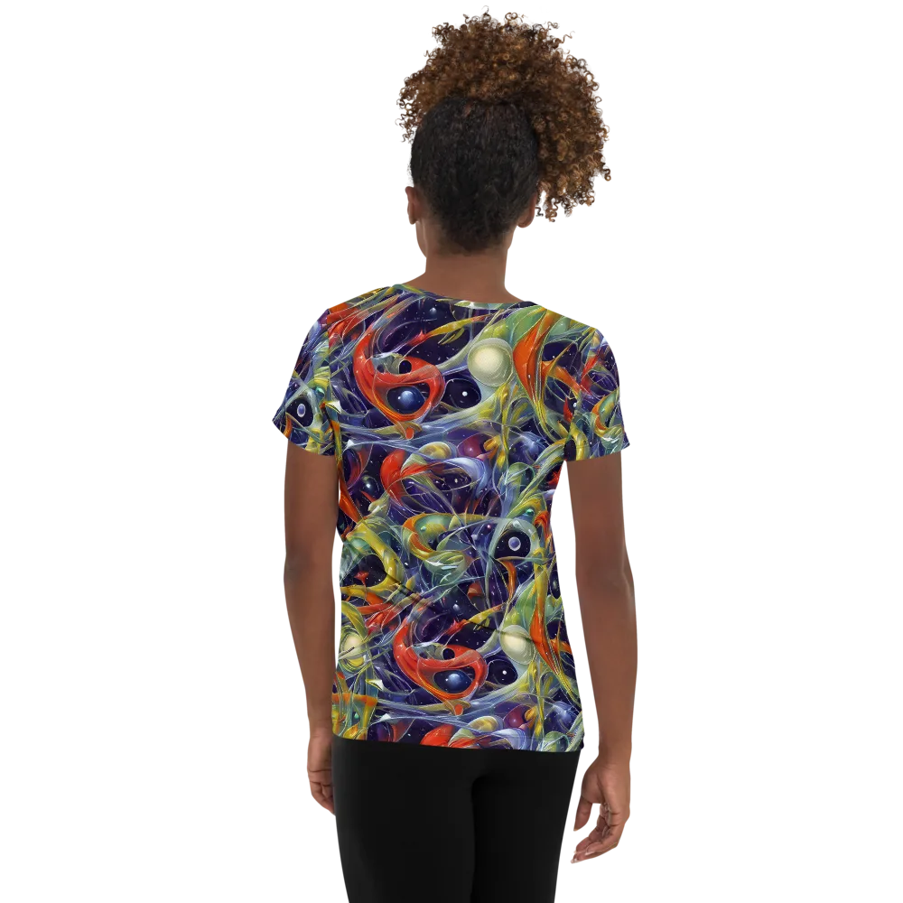 Cosmic Conservatory on Women's Athletic T-Shirt — Back