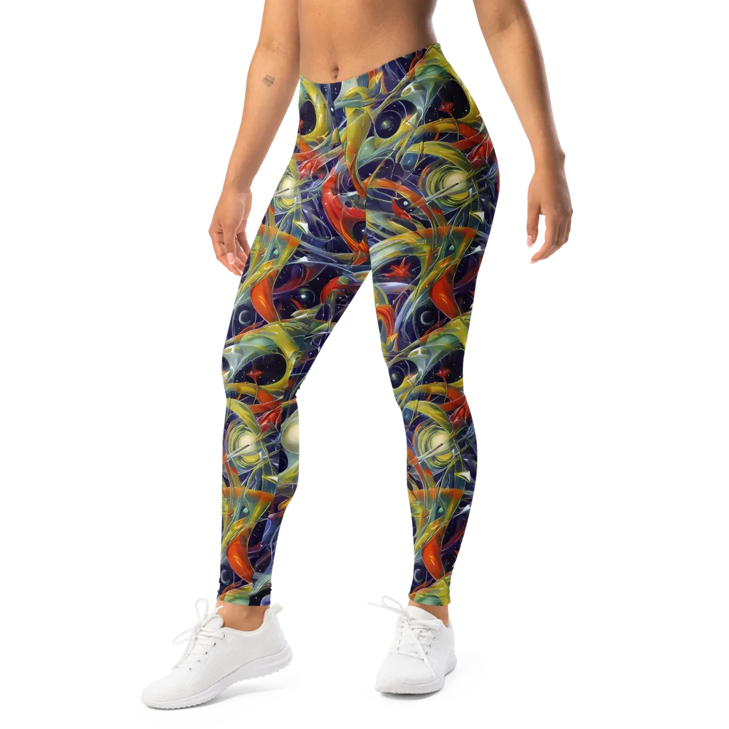Cosmic Conservatory on Leggings — Left Front