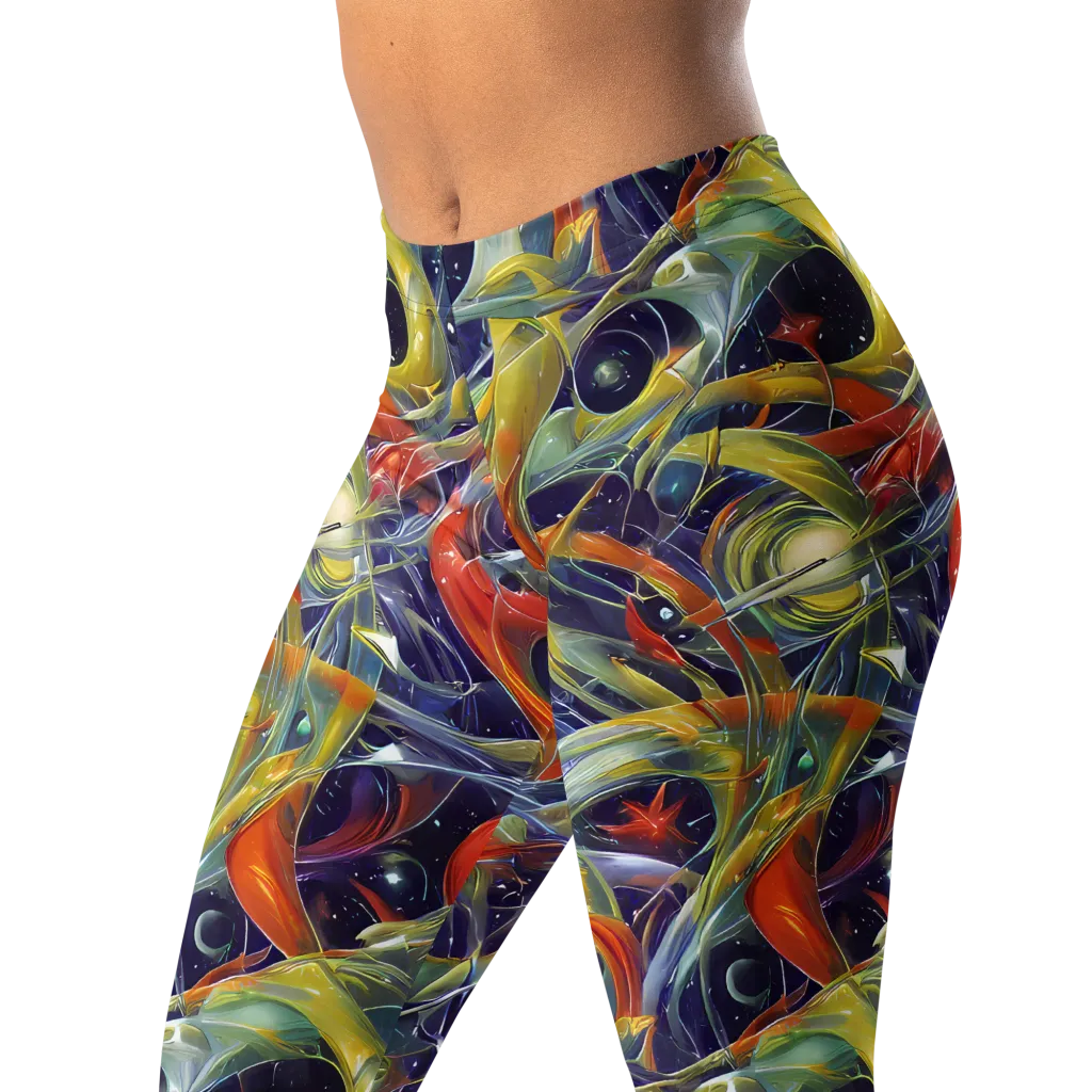 Cosmic Conservatory on Leggings — Left Front