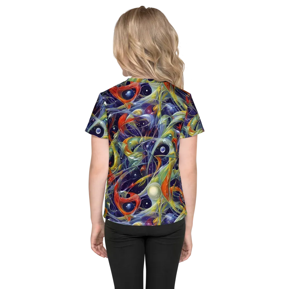 Cosmic Conservatory on Kids Crew Neck T-Shirt — Back