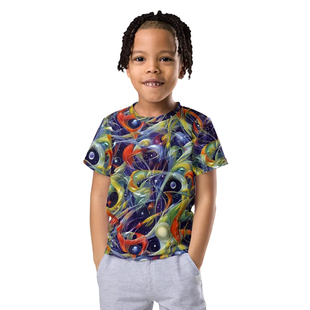 Cosmic Conservatory on Kids Crew Neck T-Shirt — Front