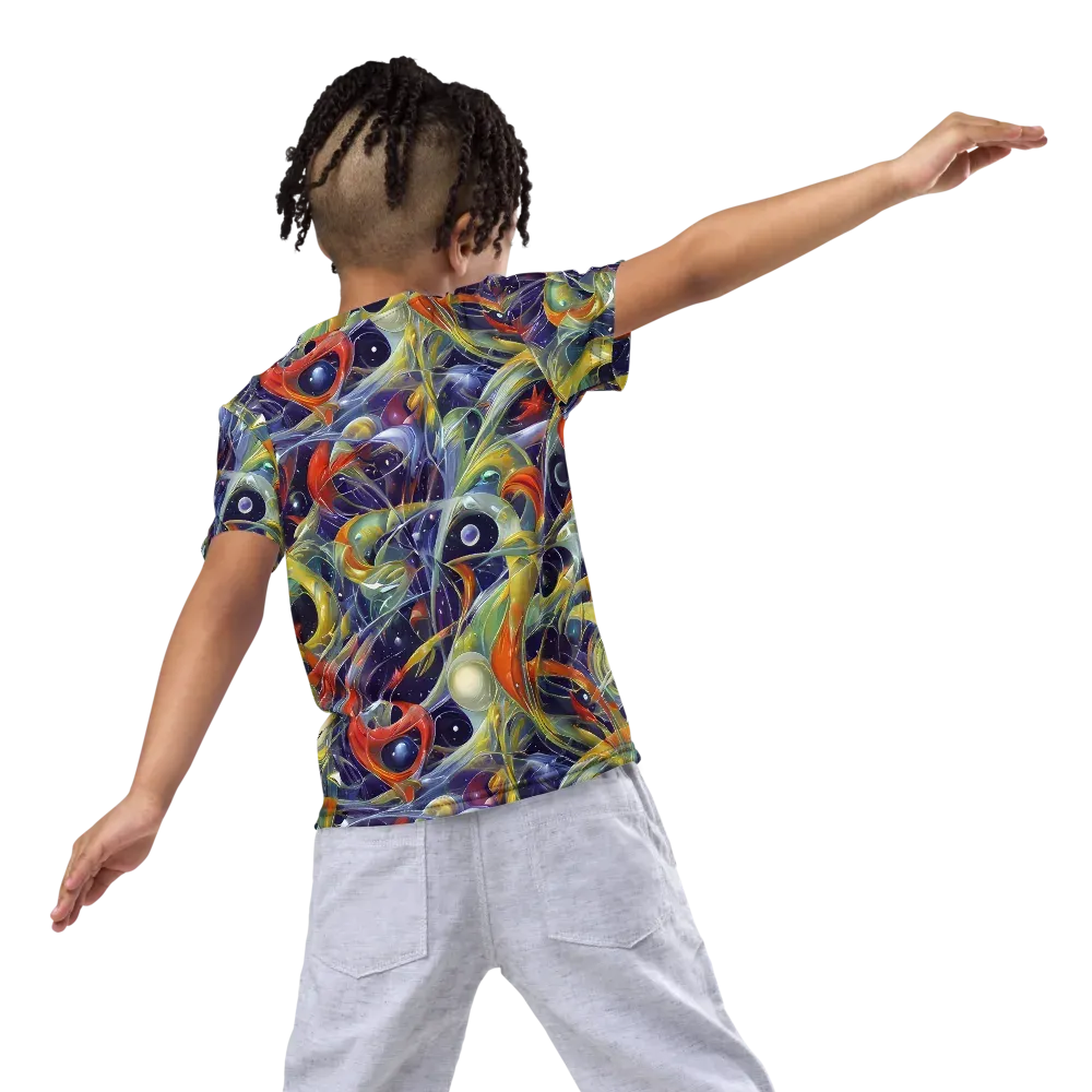 Cosmic Conservatory on Kids Crew Neck T-Shirt — Back