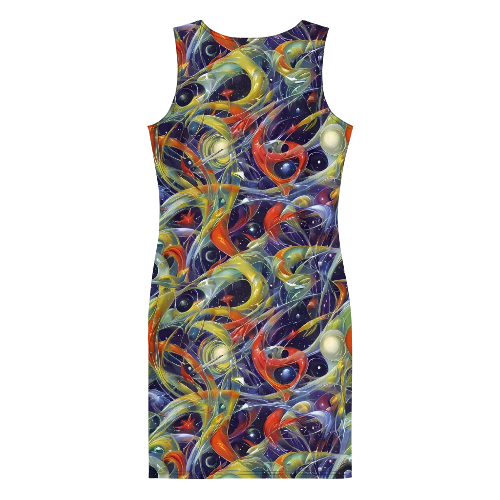 Cosmic Conservatory on Bodycon Dress — Back