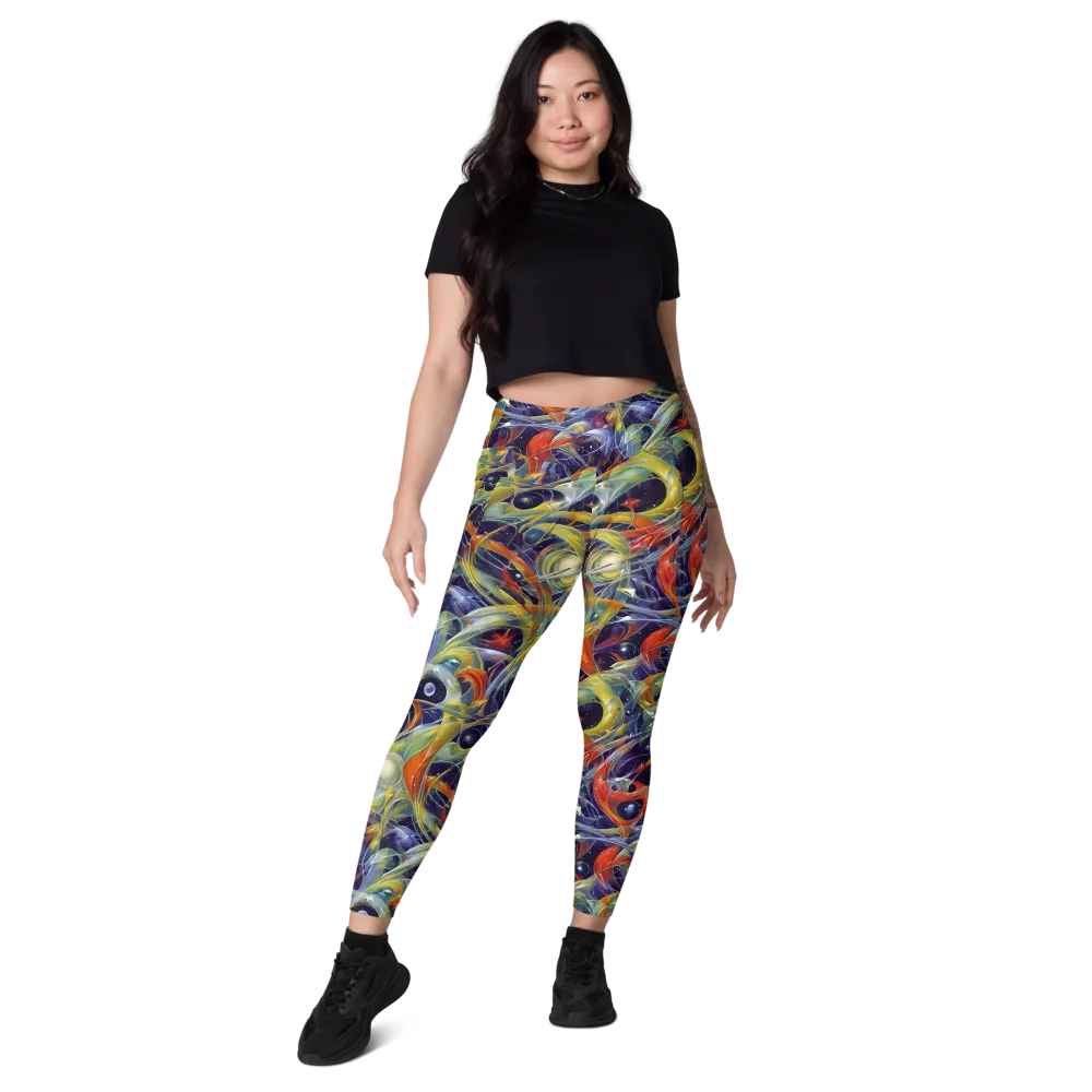 Cosmic Conservatory on Leggings with Pockets — Front