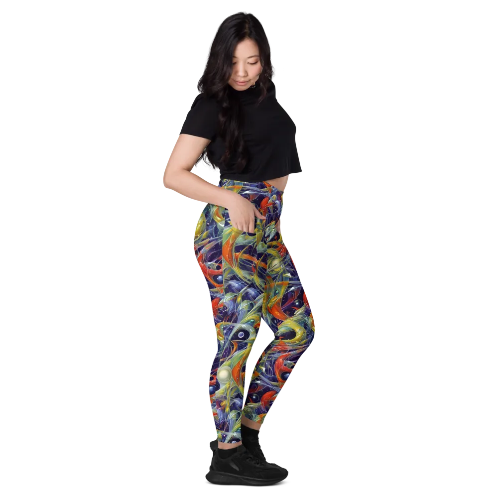 Cosmic Conservatory on Leggings with Pockets — Right
