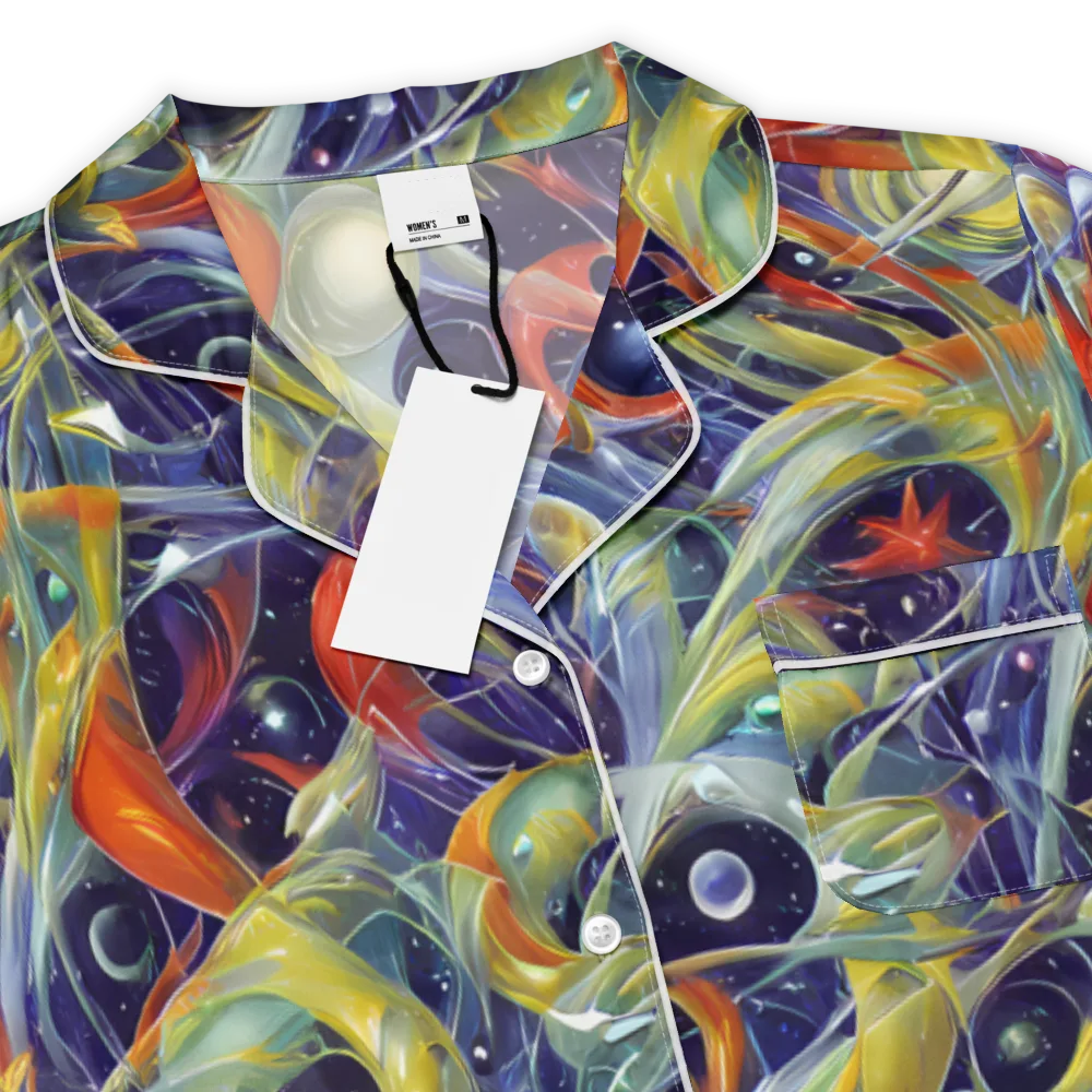 Cosmic Conservatory on Women's Short Sleeve Pajama Top — Product details