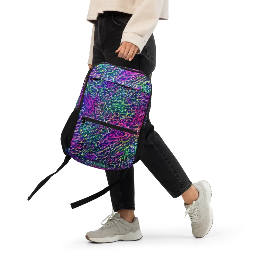 Fuchsia Frontier on Utility Backpack — Front