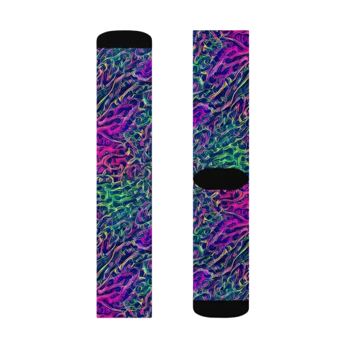 Fuchsia Frontier on a Socks