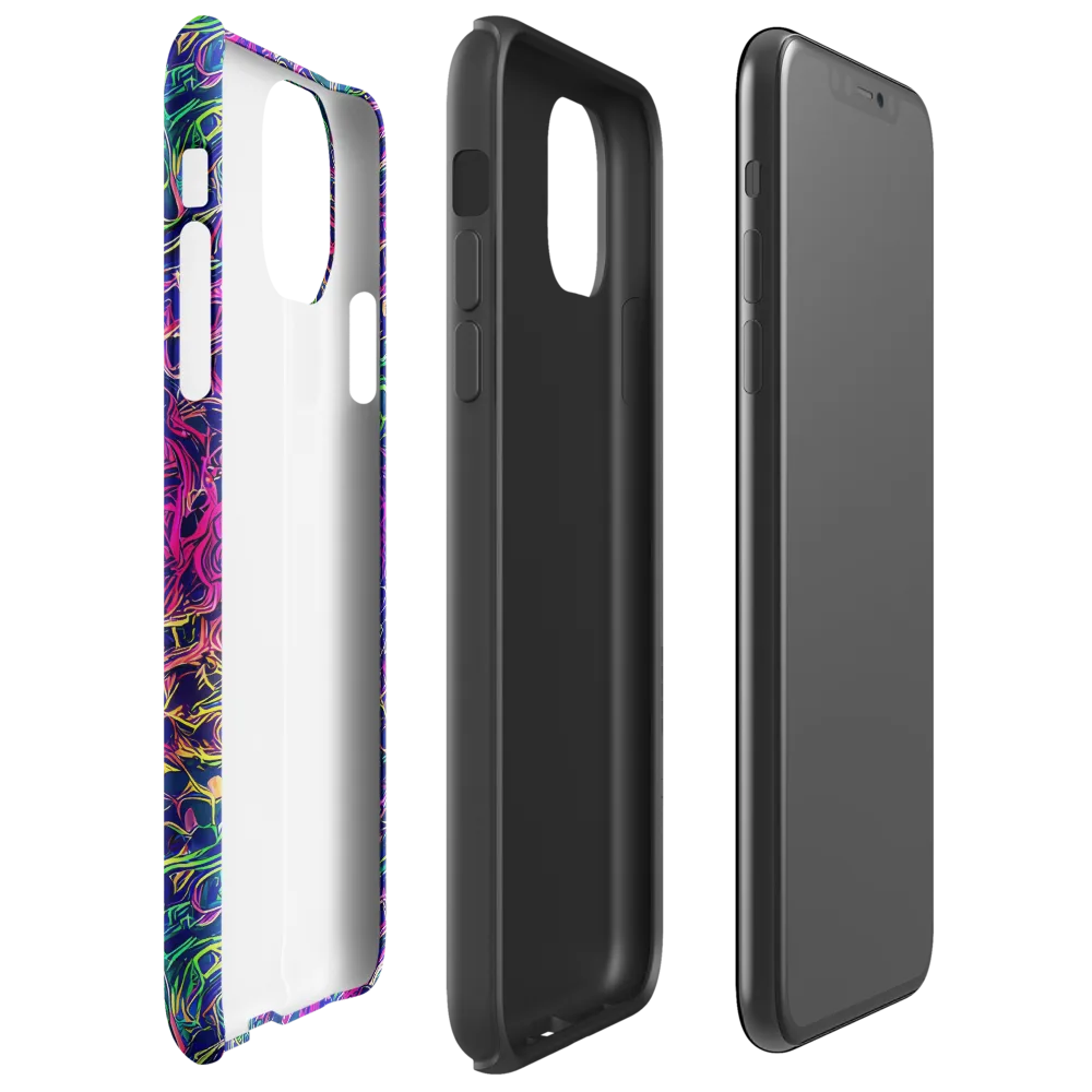 Fuchsia Frontier on Tough Case for iPhone® — Right