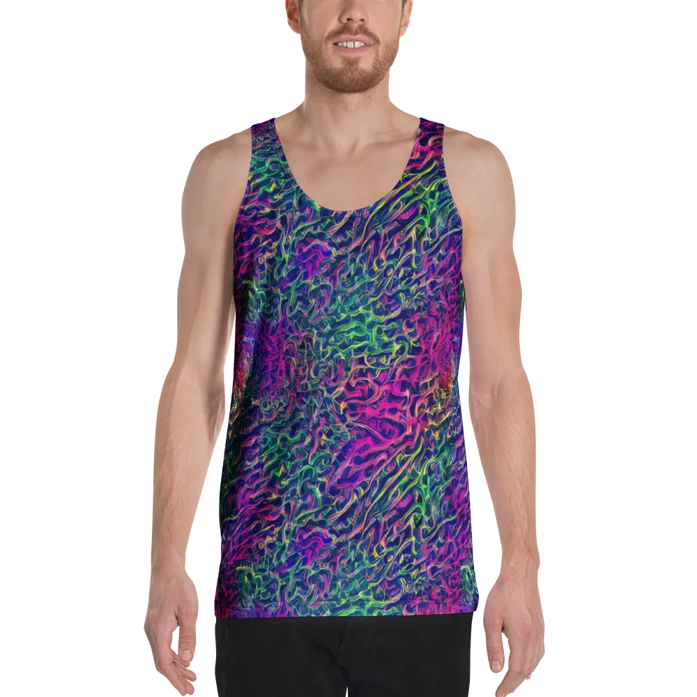 Fuchsia Frontier on Men's Tank Top — Front