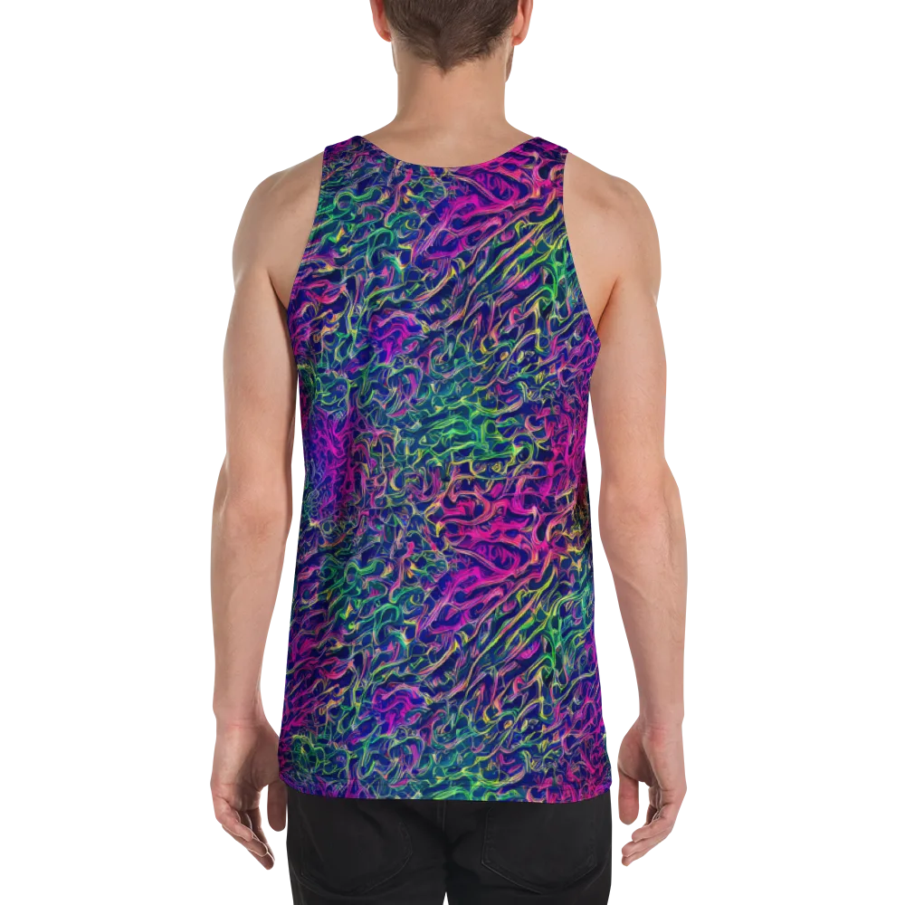 Fuchsia Frontier on Men's Tank Top — Back