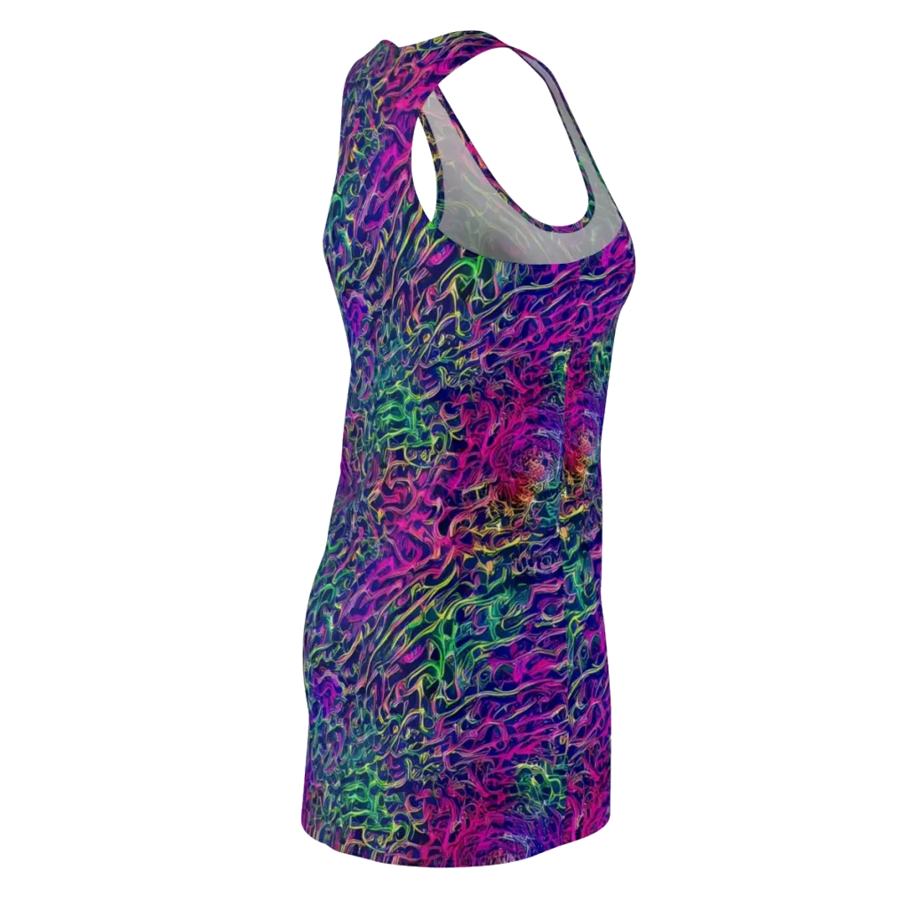 Fuchsia Frontier on Racerback Dress — Back Side