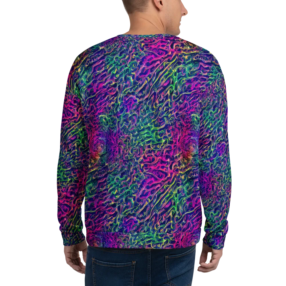 Fuchsia Frontier on Sweatshirt — Back