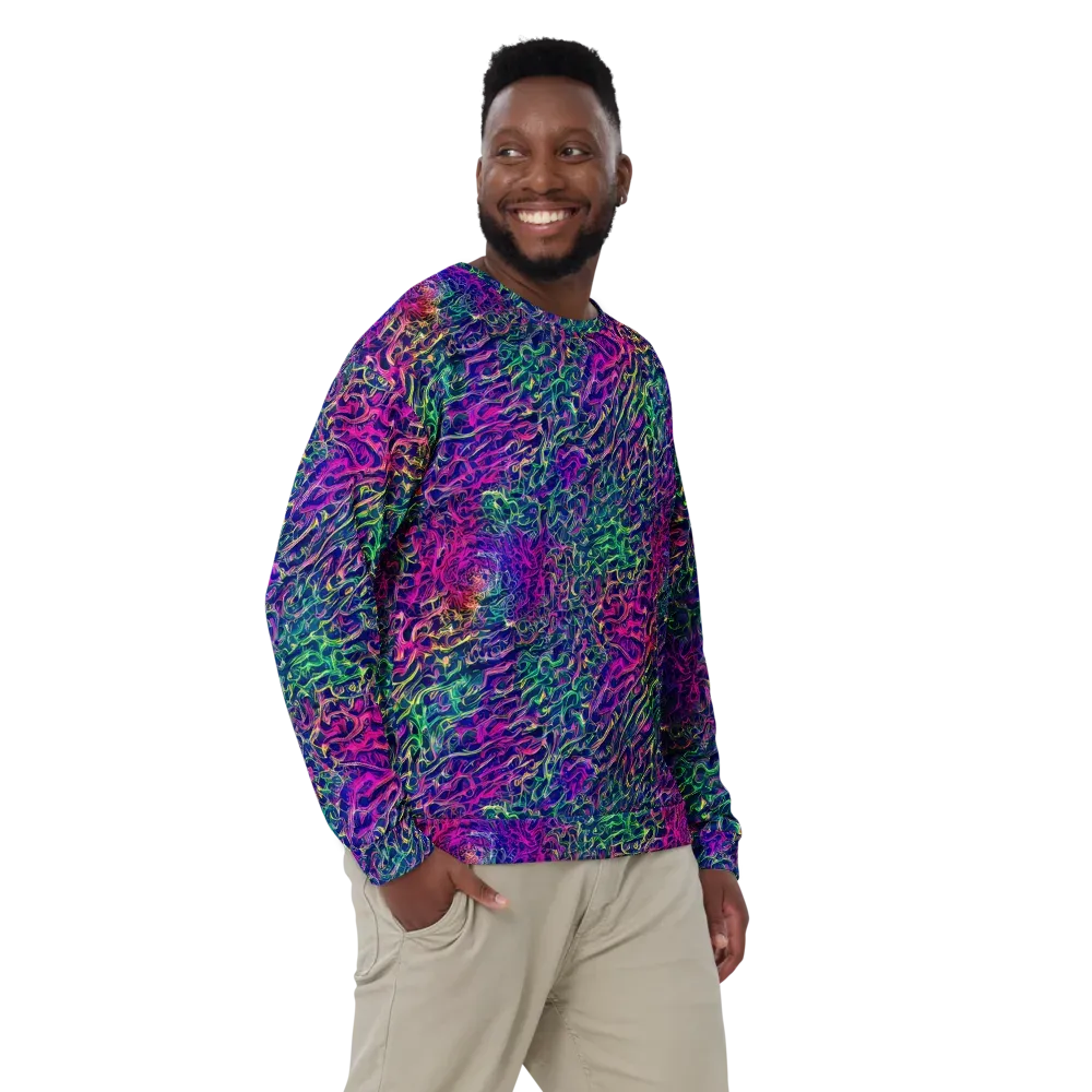 Fuchsia Frontier on Sweatshirt — Front